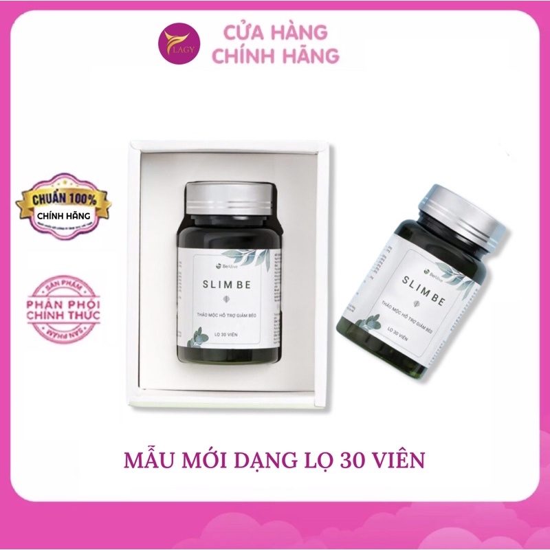 Giảm Cân SLIM BE DẠNG LỌ của BEALIVE Chính Hãng SLIMBE Hộp 30 Viên Giúp Giảm Cân An Toàn