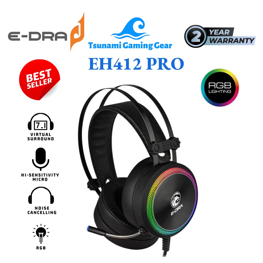 Tai nghe E-Dra EH412 Pro RGB 7.1 - Hàng chính hãng