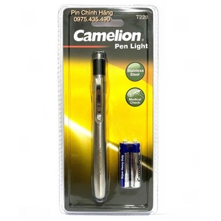 Đèn bút camelion soi tai - mũi - họng penlight kèm 2 pin aaa camelion