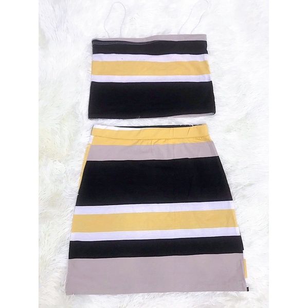 Set đầm thun sọc