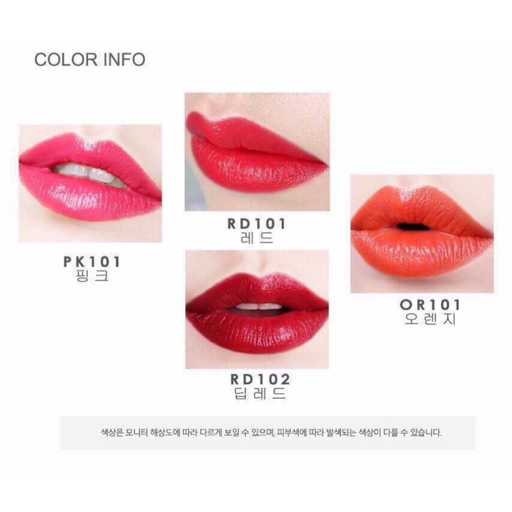 Nature Lipstick The Collagen Son lì Collagen bền màu, son lâu trôi, son không chì giúp môi mềm mịn mượt Hàn Quốc