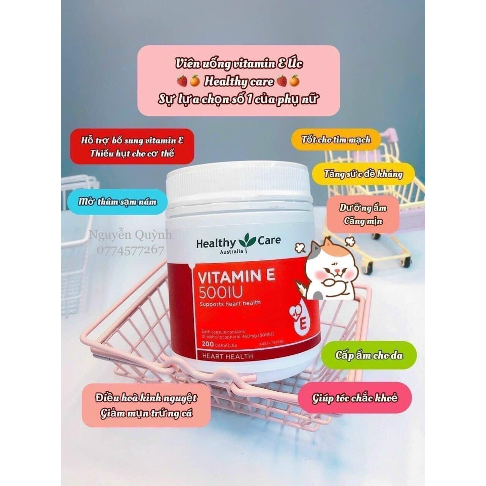 Vitamin e úc healthy care 500iu - ảnh sản phẩm 2