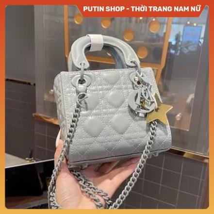 Túi Xách Nữ Đeo Chéo Di.or Ngôi Sao Xịn Xò đen xanh hồng , Túi Sách Đeo Vai Cầm Tay Kiểu Cách Sang Trọng Putin Shop