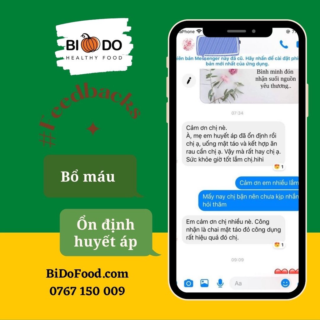 Mật Táo Đỏ Tâm An Bổ Máu 250ml - Bí Đỏ Food - An Thần Ngủ Ngon Tăng Đề Kháng Cho Bé