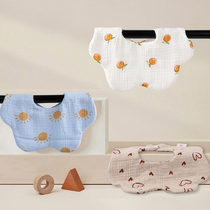 Yếm Ăn Cotton 9 Màu Xinh Xắn Cho Bé 0-2 Tuổi