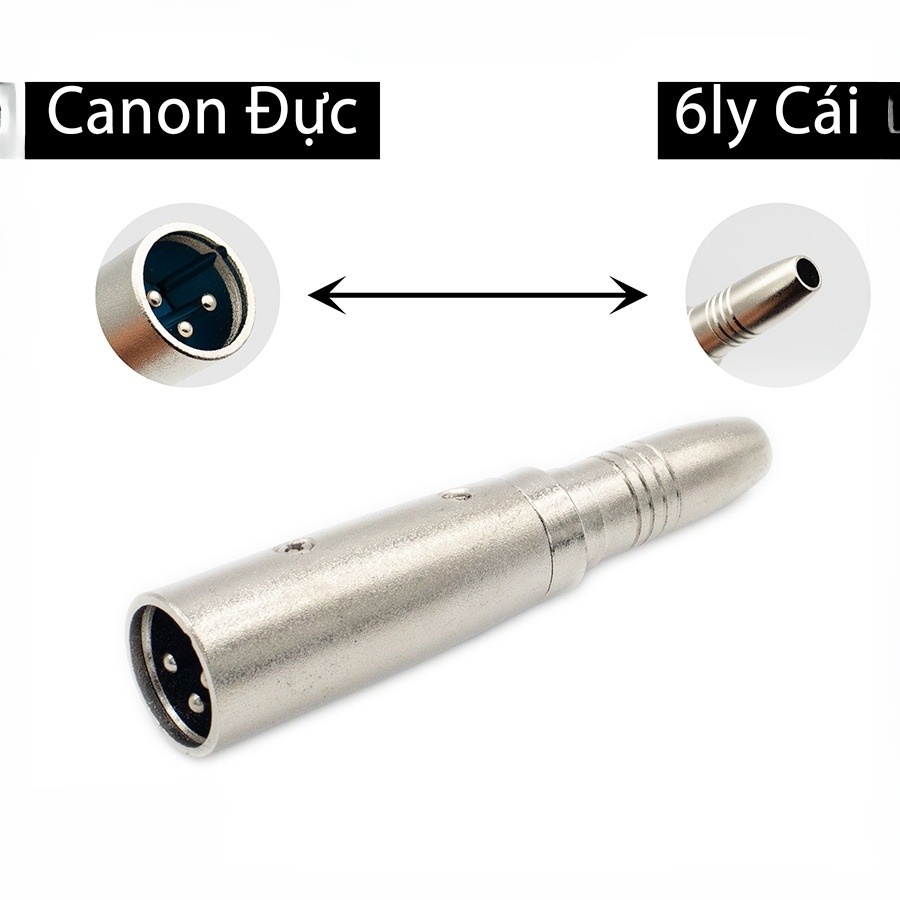 Jack chuyển canon đực ra 6 ly cái, giá 1 chiếc