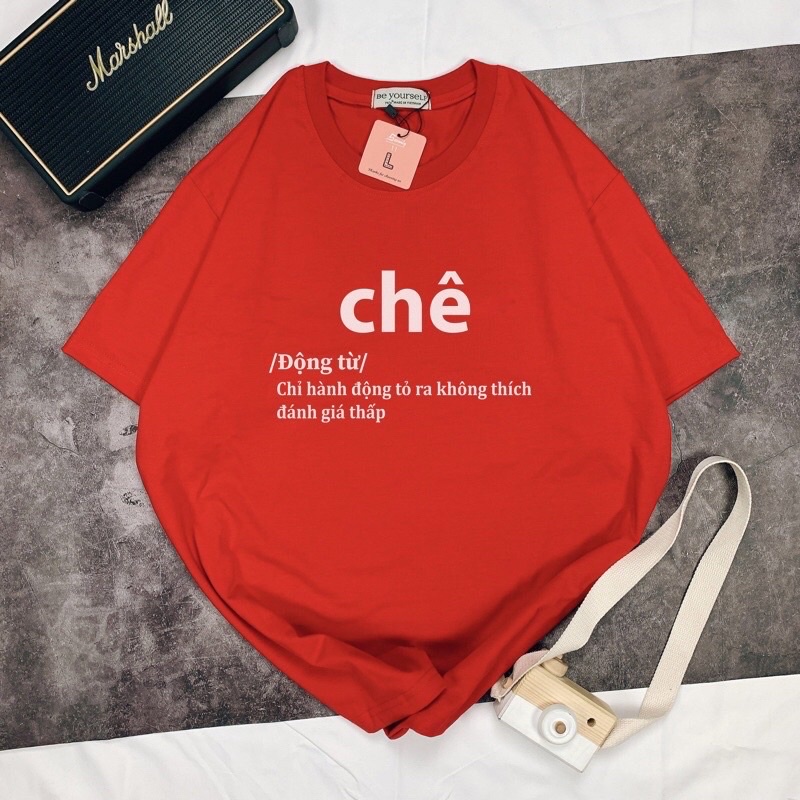 Áo thun nam nữ unisex in chữ chê bắt trend hài hước vải cotton thoáng mát cổ tròn shop.lucas