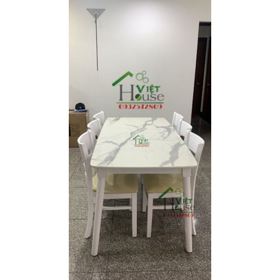 Bàn ăn Cabin giả đá 6 ghế giá rẻ