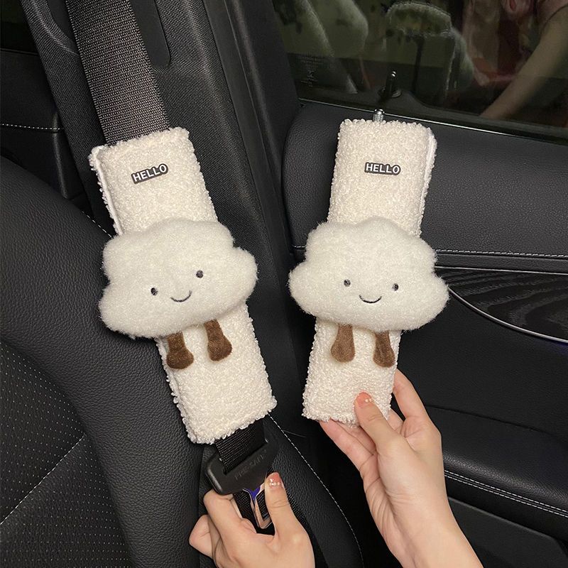 Vỏ Bọc Dây Đai An Toàn Xe Hơi Mềm Mại Hình Gấu Trúc Dễ Thương