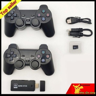 Game Stick 4k, Máy Chơi Game Cầm Tay Không Dây Cổ Điển 2.4G 10000+ / 3500+ Trò Chơi