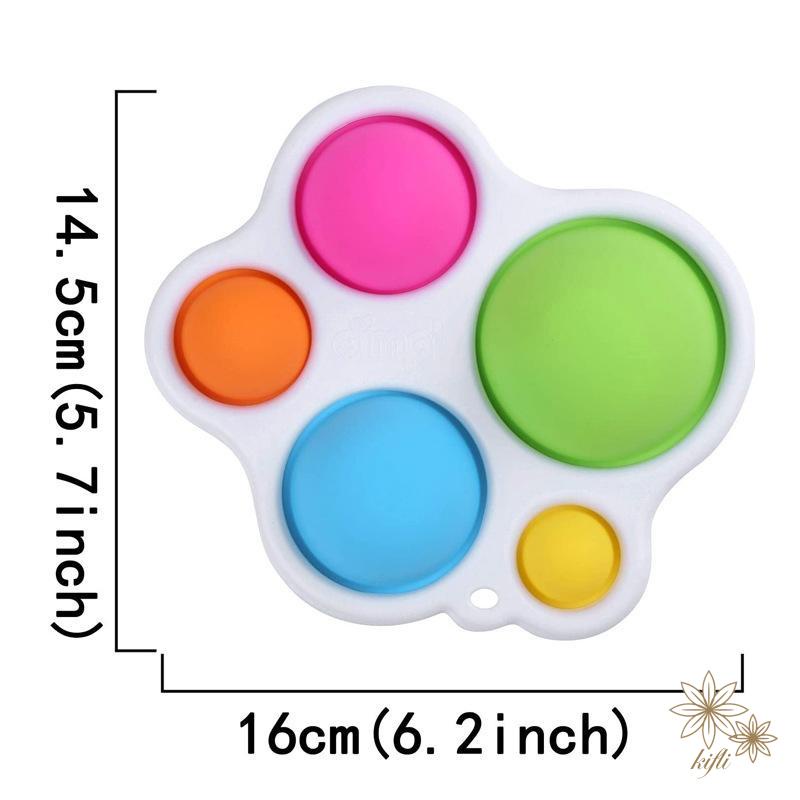 Móc khóa Póp ít móc khóa treo balo đồ chơi bóp bóng viền nhựa pvc nhiều hình