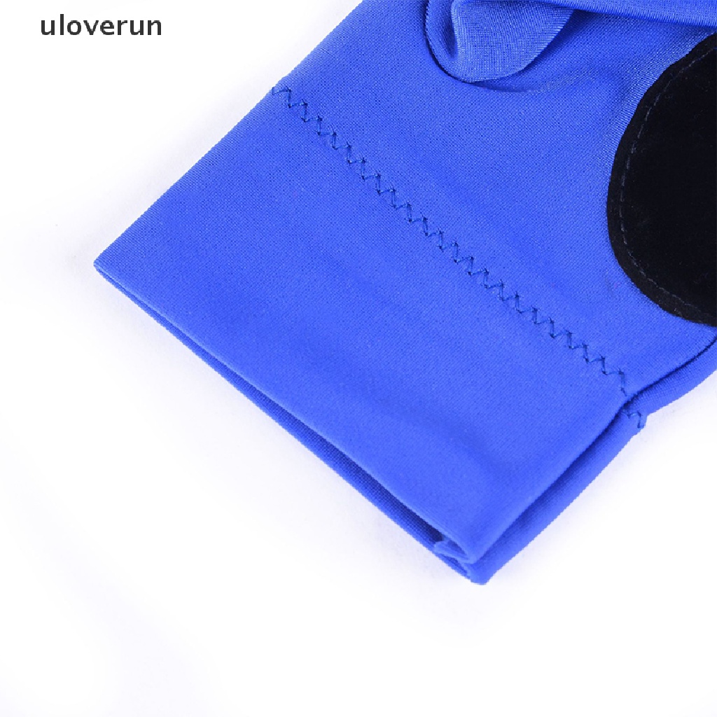 Uloverun Găng Tay Hở Ngón Chơi Bida Ba Ngón Chất Liệu Spandex