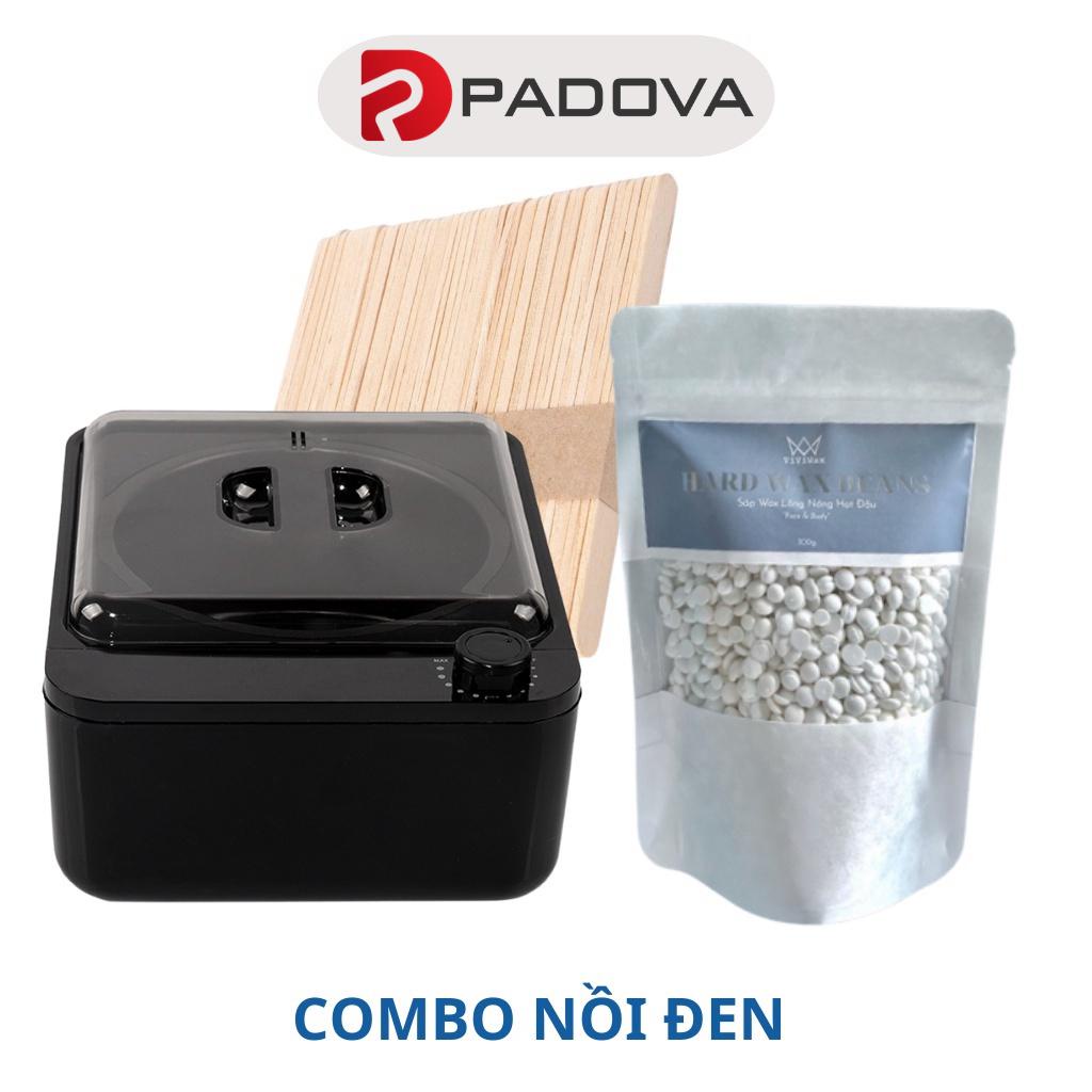 Combo Nồi Nấu Sáp Wax Lông Chống Dính Cao Cấp + 100gr Sáp Đưa Premium Tặng Que PADOVA