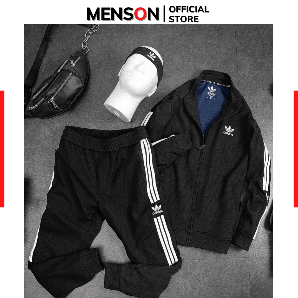 Bộ nỉ nam Adidas siêu ấm cực sang cho phái mạnh đi chơi Hàng cao cấp Menson MSO10112 Set đồ bộ nam