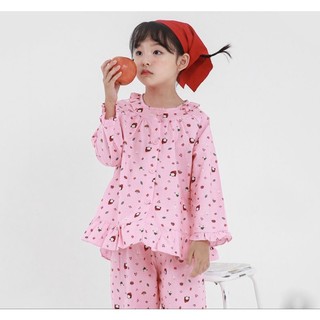 bộ bé gái mặc nhà pipilong