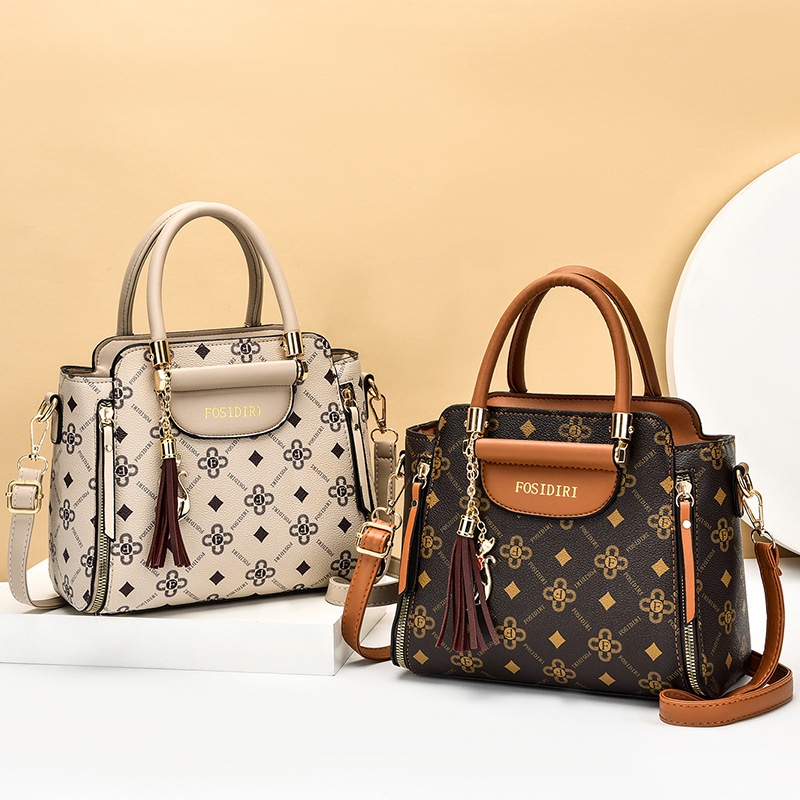 IELGY Túi Đeo Vai Cỡ Lớn In Họa Tiết Thời Trang Dễ Phối Đồ Cho Nữ