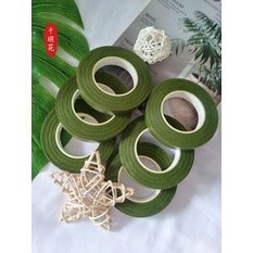 Sáp quấn hoa giá rẻ, băng keo sáp quấn cành, thân, lá màu xanh lá cây, nâu, nguyên liệu làm handmade