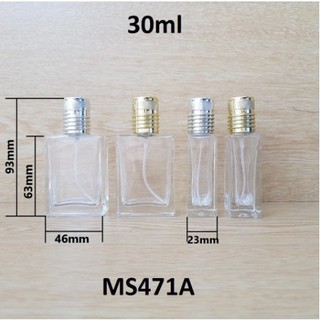 COMBO 2 Vỏ chai chiết nước hoa nắp kiểu 30ml