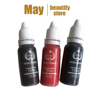 Mực học phun xăm, mực tập phun xăm dùng trên da giả lọ 15ml