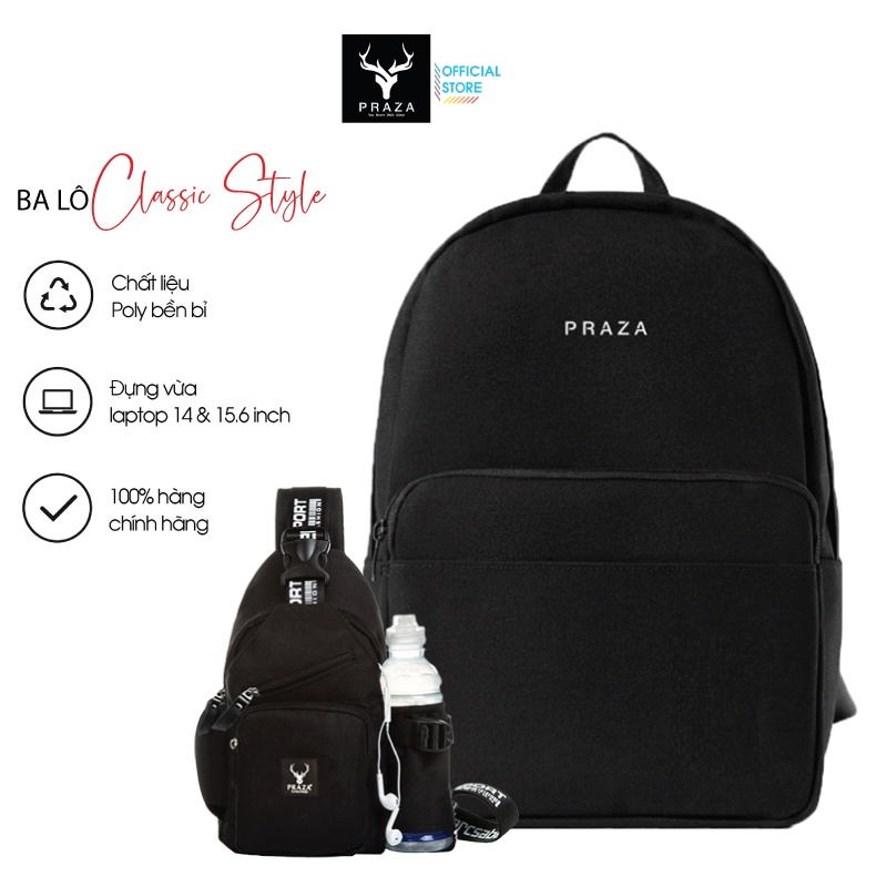 Bộ Balo Thời Trang Classic Backpack Cao Cấp Và Túi Đeo Messenger PRAZA - BL195DC108