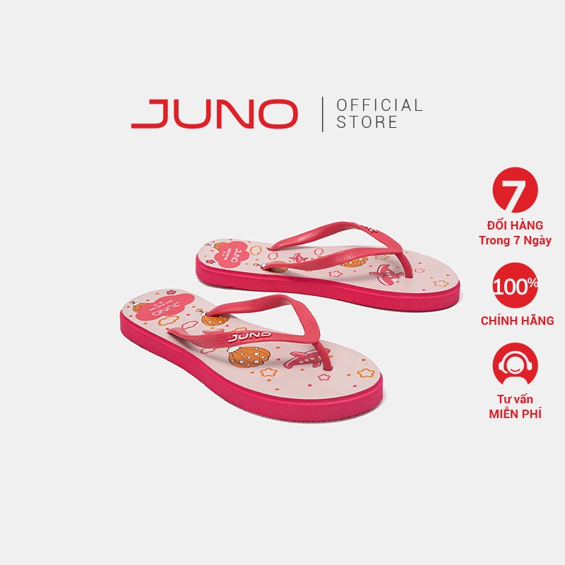 Dép Kẹp Nữ Thời Trang JUNO Hoạ Tiết DK098