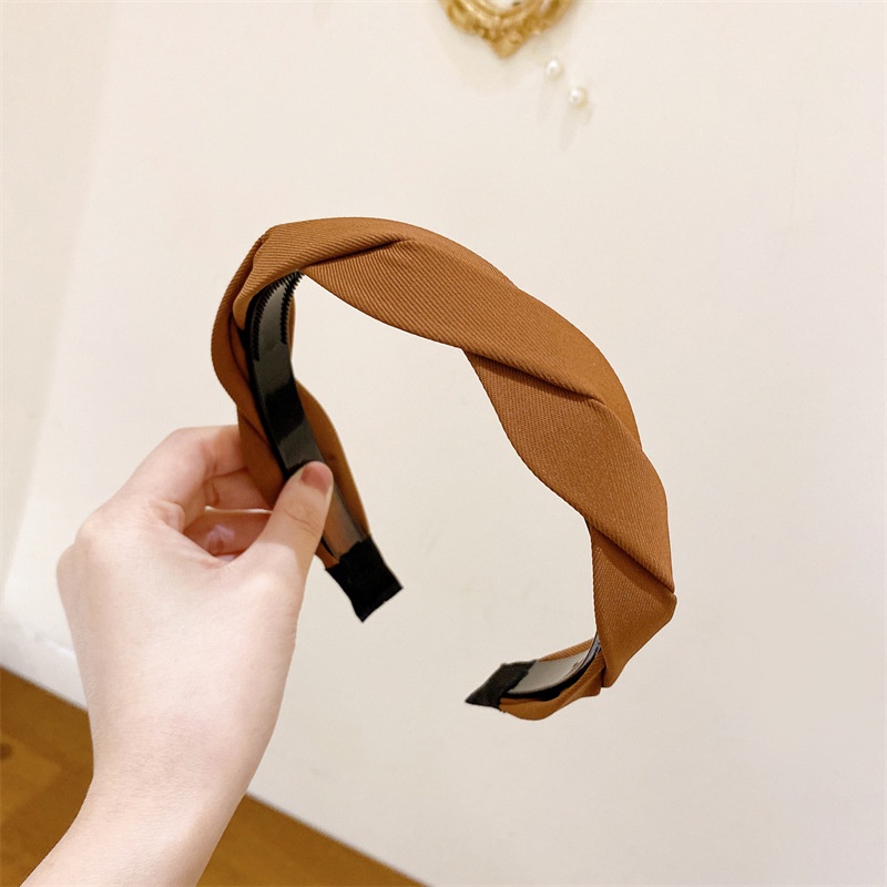 Băng Đô Xoắn Cài Tóc Phong Cách Hàn Quốc Cổ Điển Thu Đông Mới