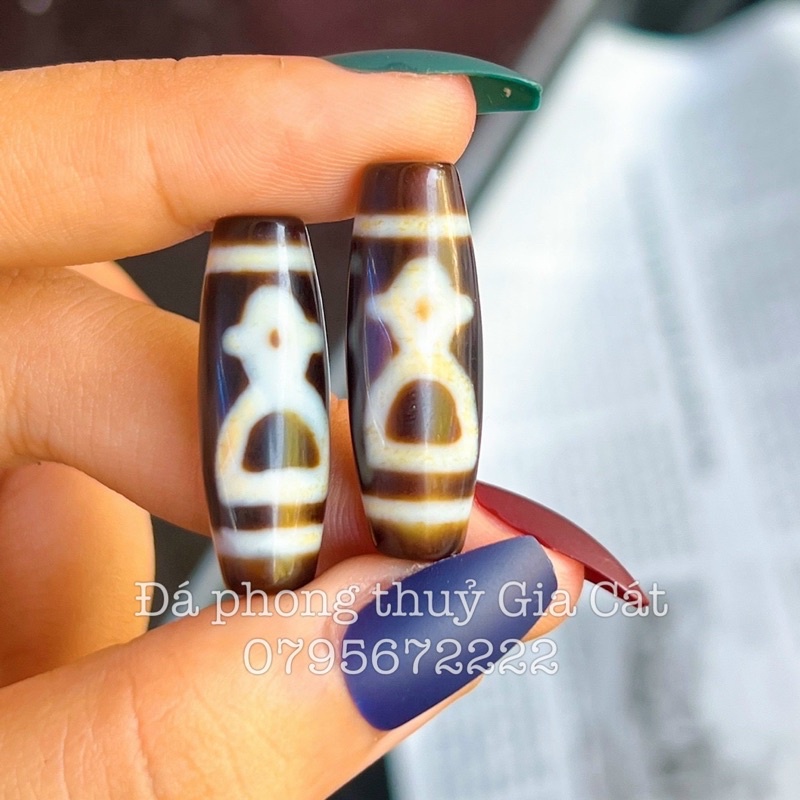 Mặt dzi tây tạng thần tài có kiểm định