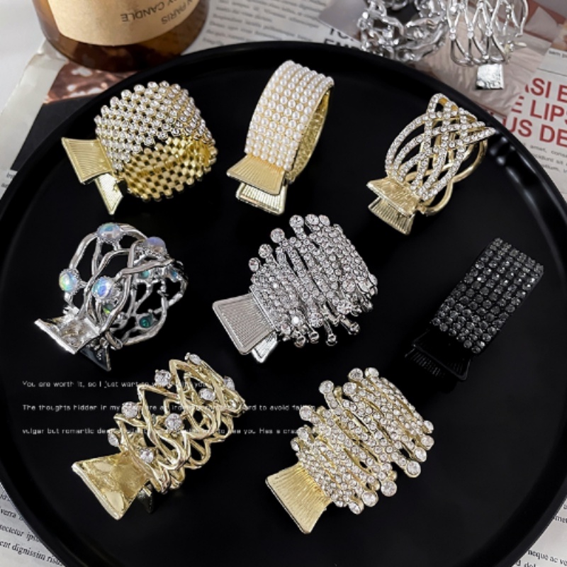 Kẹp Tóc Hình Vương Miện Đính Ngọc Trai Giả Thời Trang Hàn Quốc kẹp tóc càng cua kẹp tóc đính đá