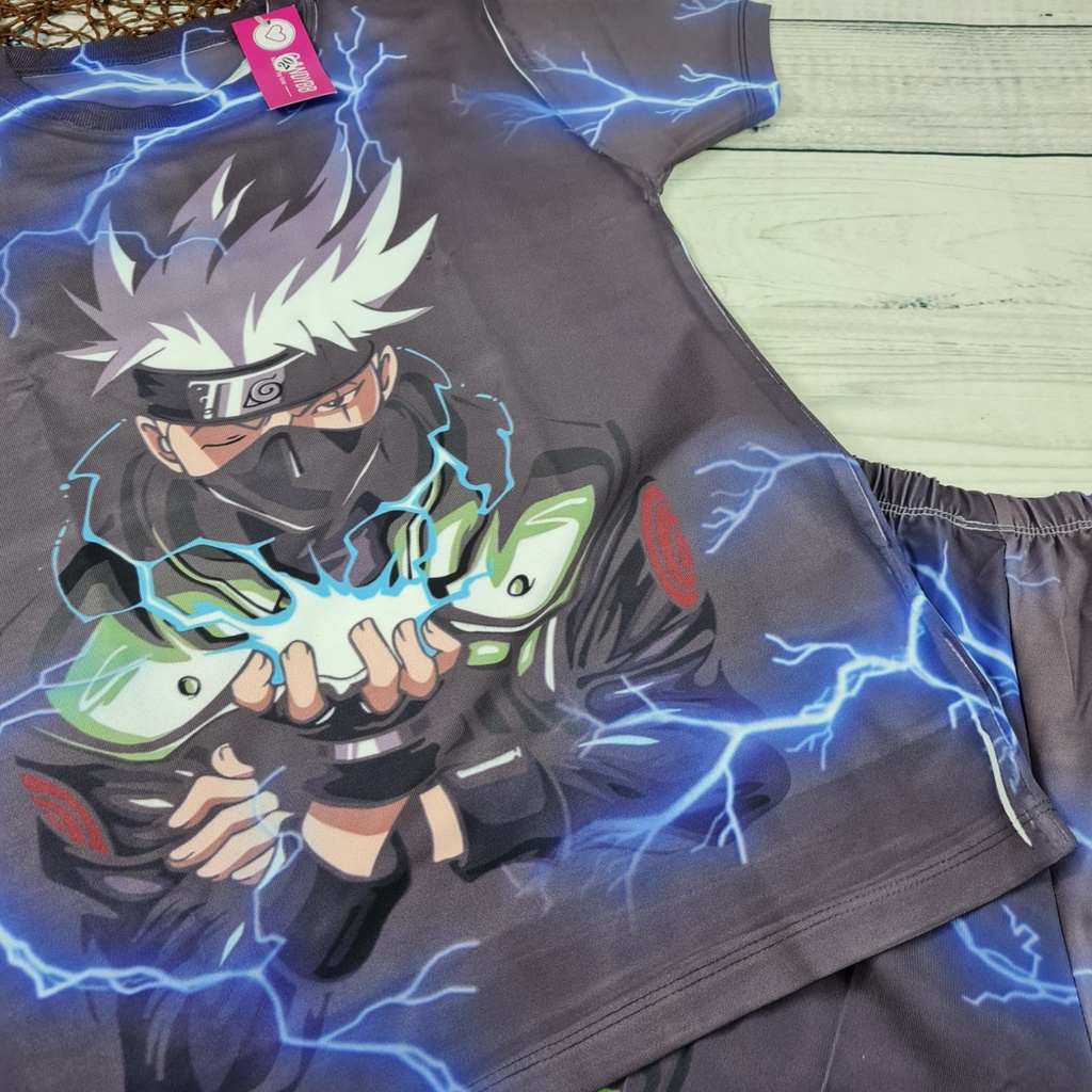 Đồ bộ bé trai, bộ thun lạnh in hoạt hình Naruto cho bé trai nhiều màu chất đẹp size đại từ 10- 57kg