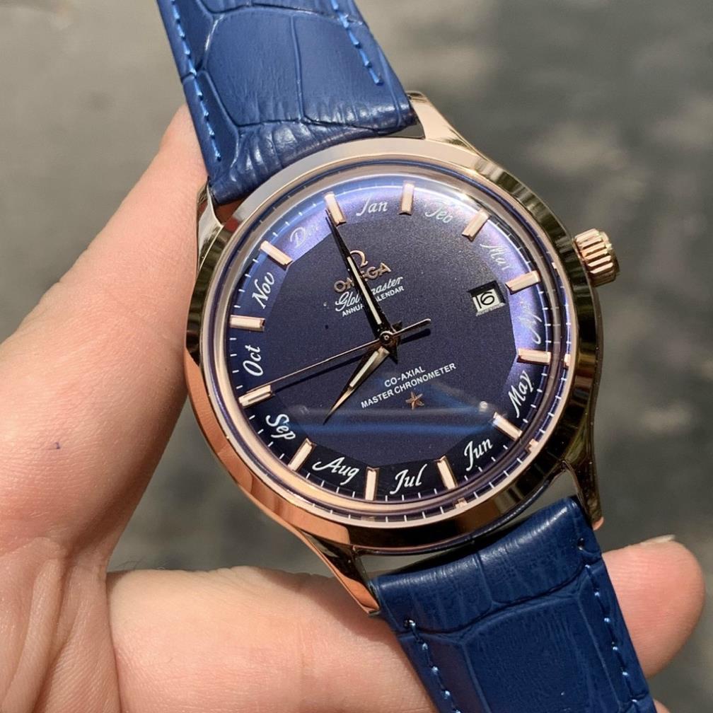 Đồng Hồ Nam OMG Sapphire OMA125A Mặt phân ô tháng Máy Cơ Automatic Nhật