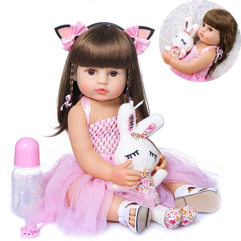 Búp bê em bé sơ sinh bằng silicon 60cm 55cm 48cm nhiều kiểu dáng tùy chọn đáng yêu