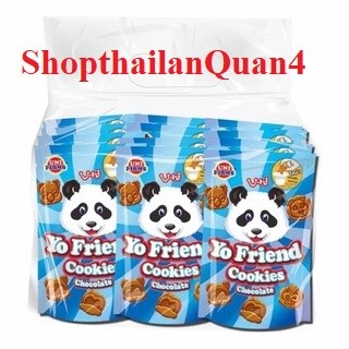 Lốc 12 gói bánh gấu socola chấm kem sữa Yo friend thái lan