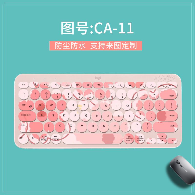 Film Dán Bảo Vệ Bàn Phím Bluetooth Không Dây Logitech K380 K480 Họa Tiết Hoạt Hình Dễ Thương