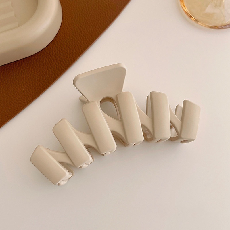 Kẹp Tóc Cà Phê Lớn Bằng Acrylic Màu Đen Thời Trang Cho Nữ