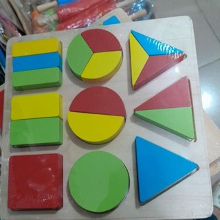Bộ đồ chơi hình khối gỗ