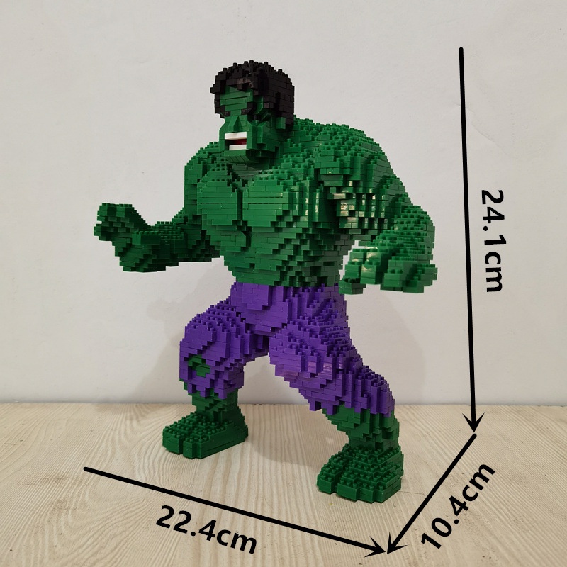 Đồ chơi mô hình lắp ráp 3D hình nhân vật HULK  Size Lớn có thể làm quà tặng hoặc Decor phòng