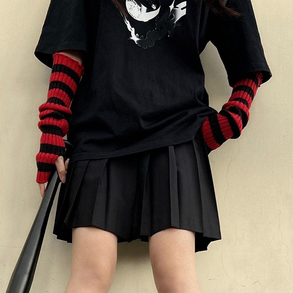 FALLFORBEAUTY Vỏ Len Dệt Kim Giữ Ấm Chân Phong Cách Lolita Hàn Quốc Ngọt Ngào Cho Nữ