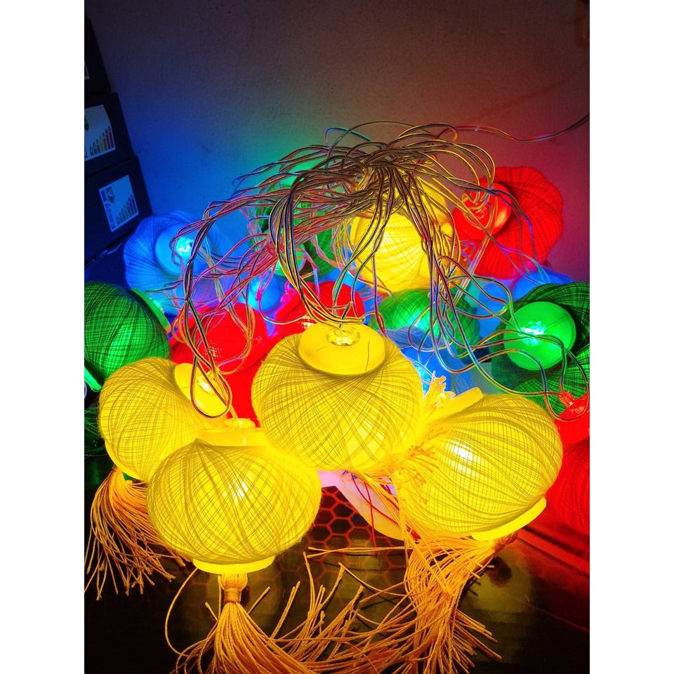 Dây đèn led trang trí tết/trang trí trung thu hình lồng đèn độc đáo/đẹp mắt