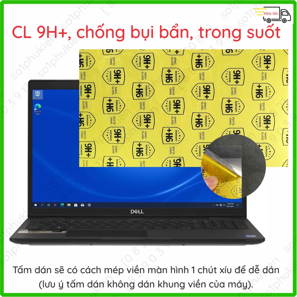 Dán cường lực màn hình laptop Dell Latitude 3520/ Latitude 3410/ 3420 14'' nano trong suốt,nhám chống vân tay, cnt