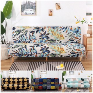 Vỏ bọc ghế sofa không cánh tay co giãn thoáng khí in họa tiết xinh xắn