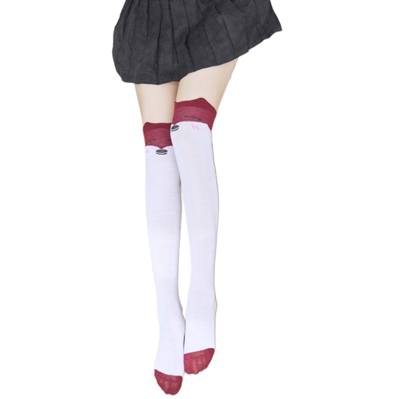 Tất Dài Qua Gối Giữ Ấm Họa Tiết Động Vật Hoạt Hình Dễ Thương Cho Nữ