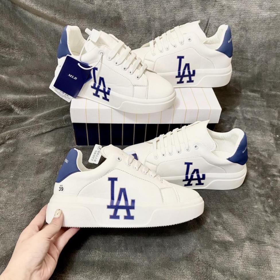 Giày Thể Thao 𝐌𝐂 𝐐𝐔𝐄𝐄𝐍 Giày Unisex Nam Nữ Đế Độn Trắng Tăng Chiều Cao 4 cm MLB Chunky MCQ NY LA