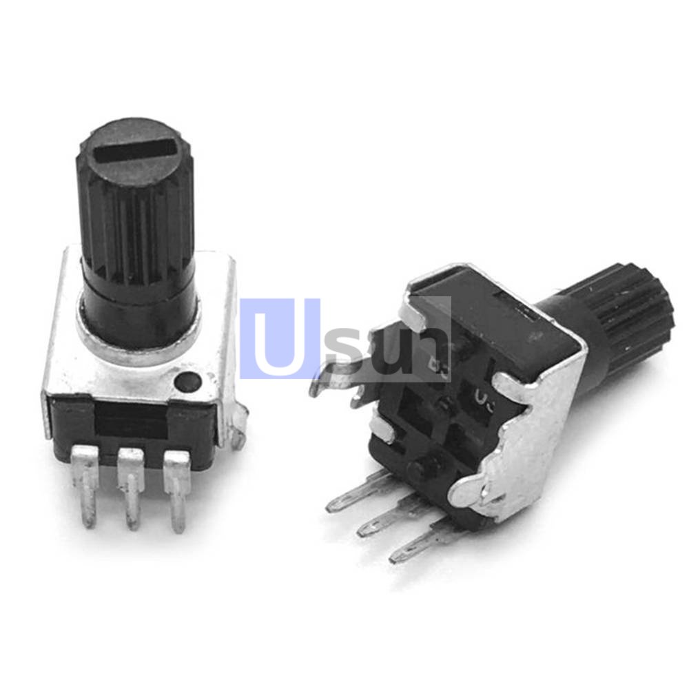Potentiometer VR Volume RV09 Dọc 3 Pin B102 Đến B105 RV09 13mm (1 Cái)