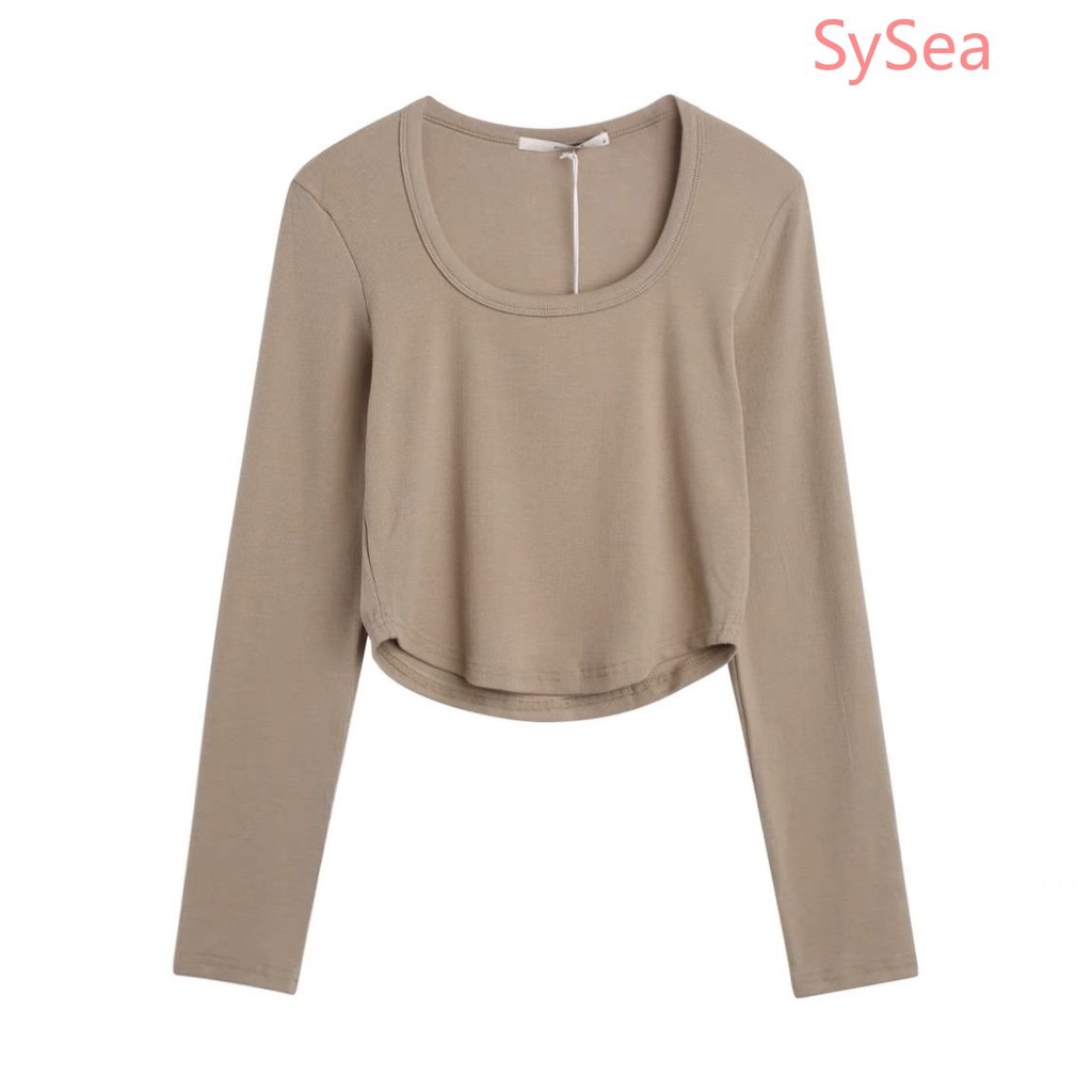 Áo Kiểu Tay Dài Dáng Ôm Thời Trang Mùa Thu Cho Nữ