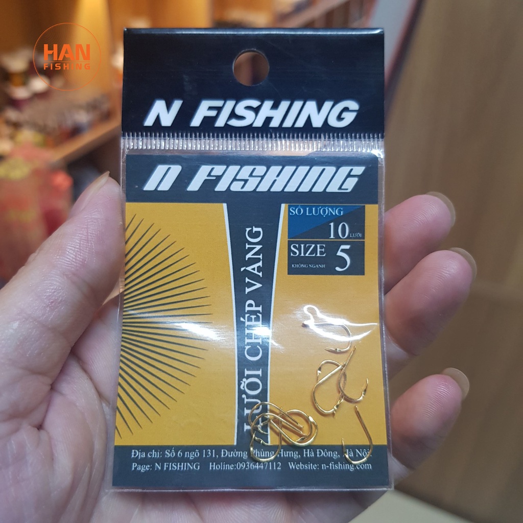 Lưỡi Câu chép vàng không ngạnh - Han Fishing