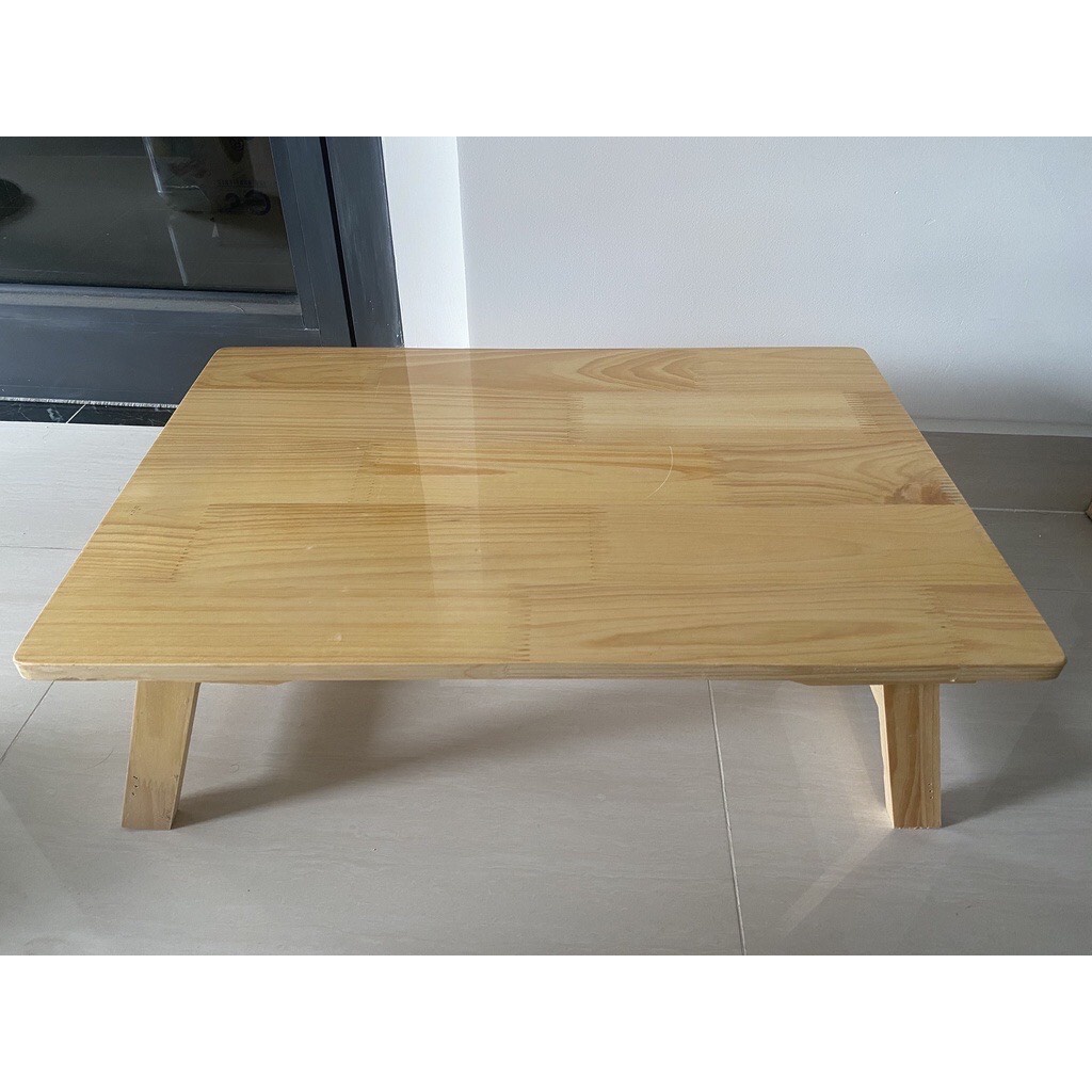 Bàn gỗ gấp gọn 40x60, bàn chân thang xếp chữ nhật gấp gọn ngồi bệt gỗ tự nhiên đa năng XẢ KHO | BigBuy360 - bigbuy360.vn