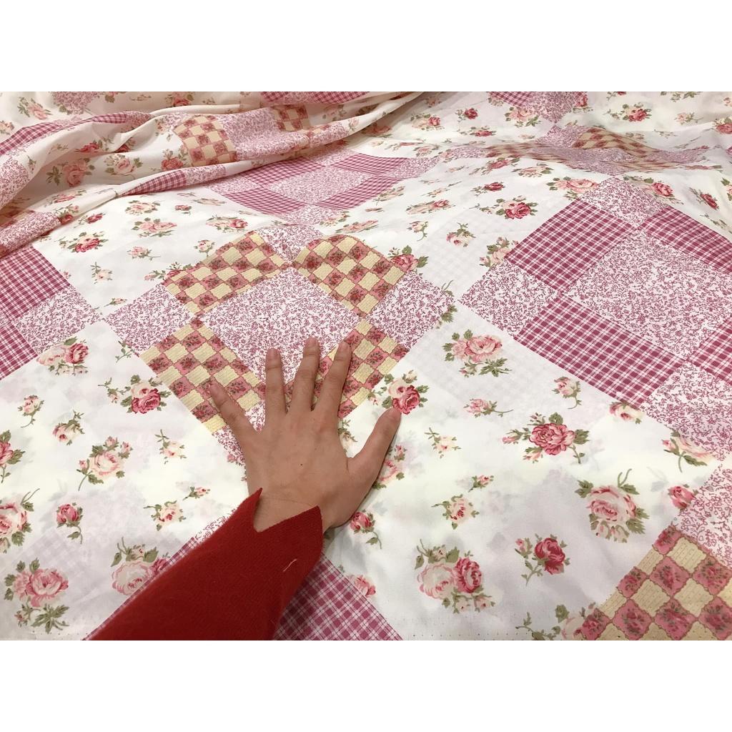 Vải quilt chất thô poly họa tiết vintage dùng may đồ, làm khăn chải bàn, may phối họa tiết