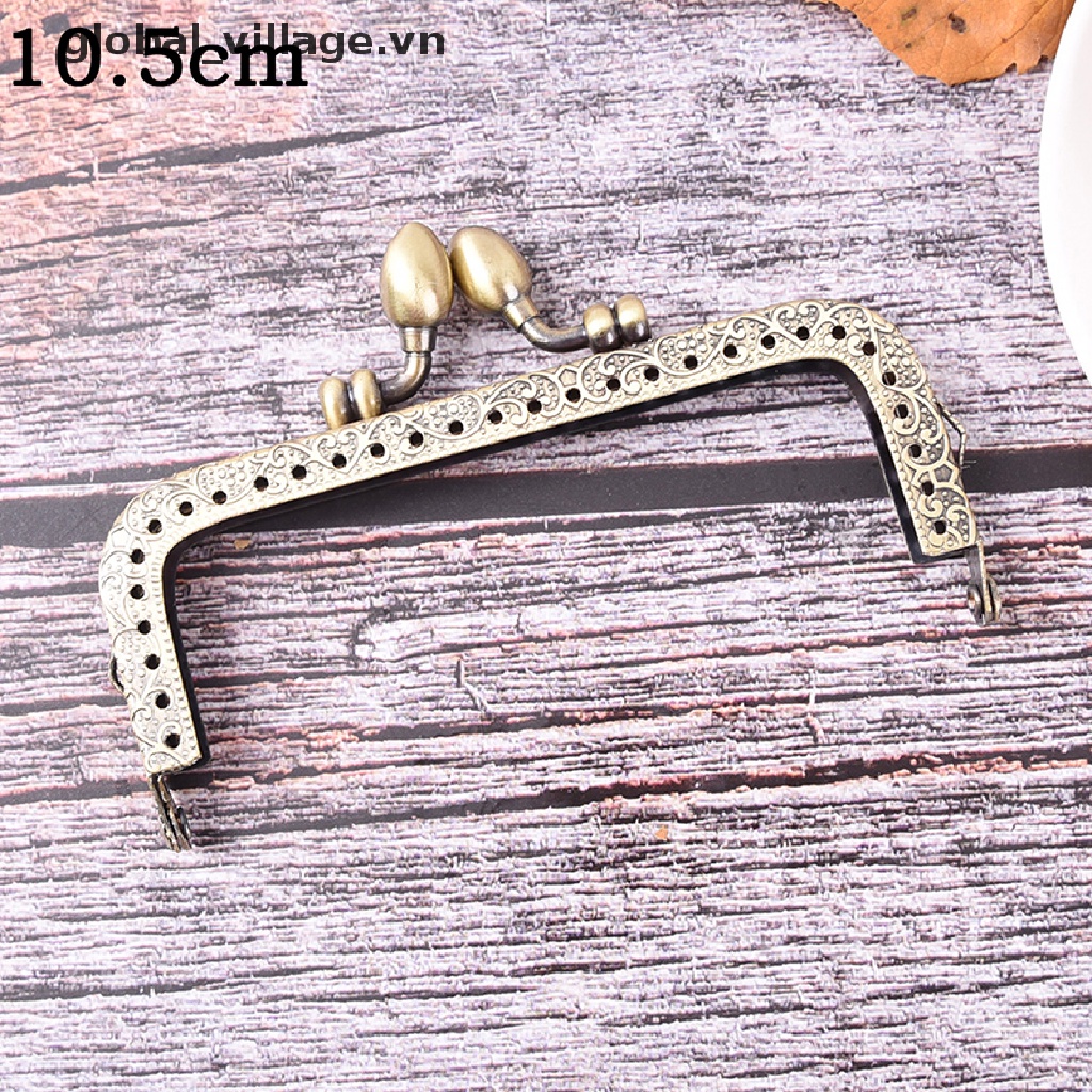 Khung Khóa Túi Xách / Ví Cầm Tay Bằng Kim Loại Màu Đồng DIY