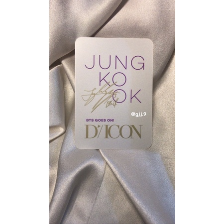 Card Jungkook BTS- Dicon Goes on! chính hãng