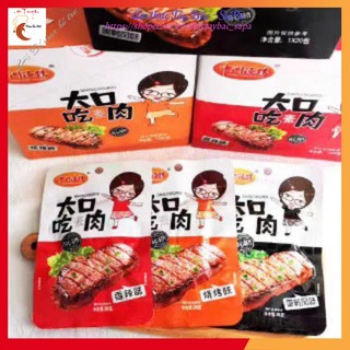 Bò bít tết 🦑🥓XẢ KHO🦑🥓 Bò bít tế chay tẩm vị thơm ngon hàng sẵn- Ăn vặt Trung Quốc